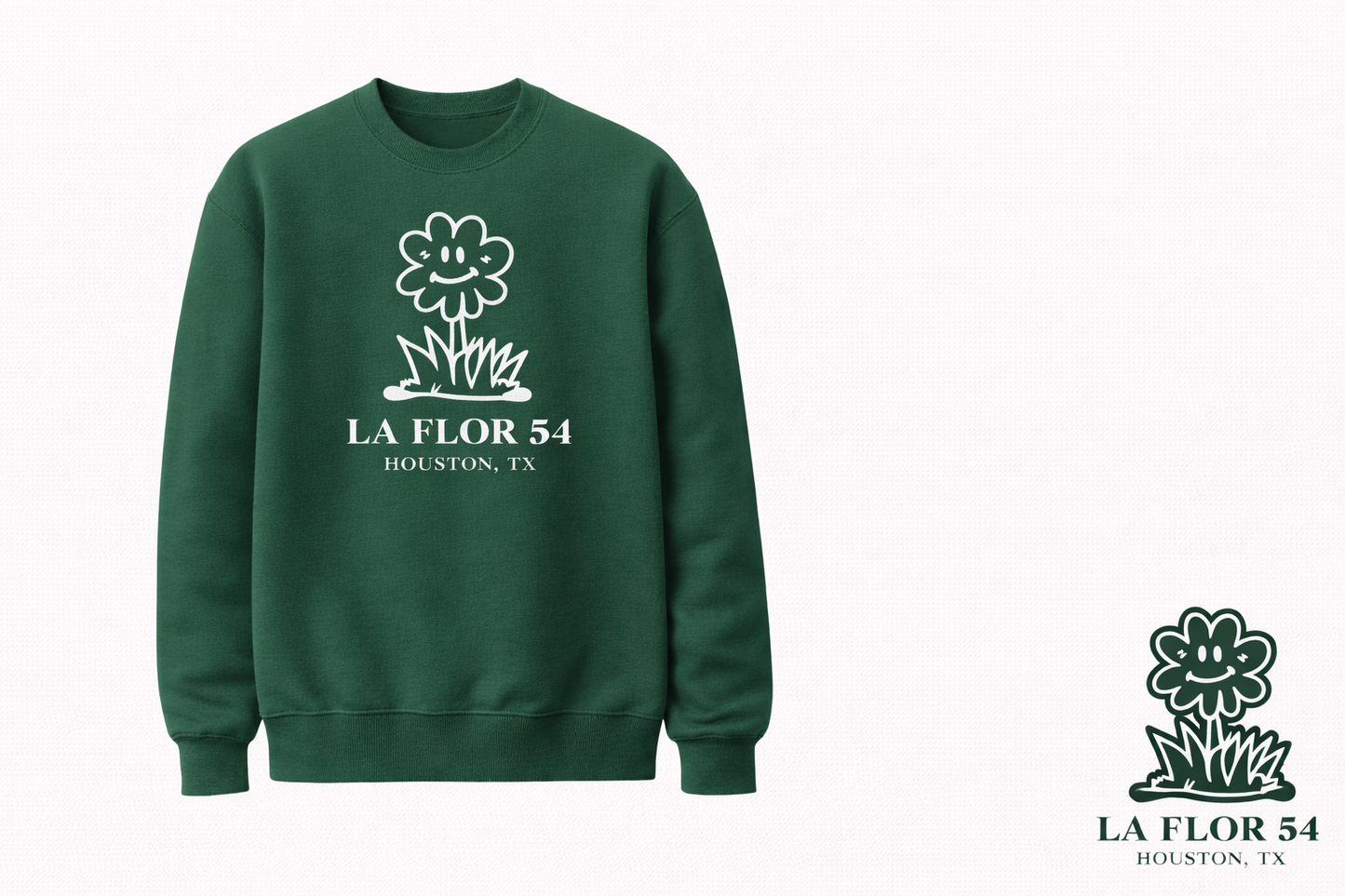 La Flor 54 Forest Green Sweatshirt